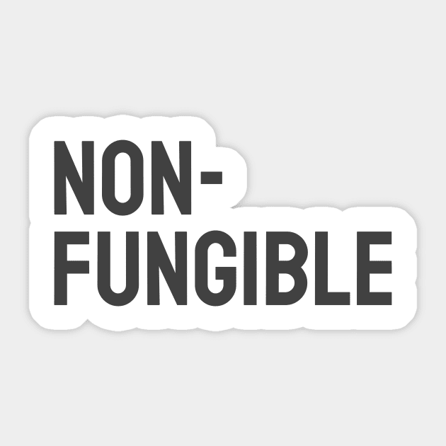 Non-fungible - NFT Sticker by info@dopositive.co.uk